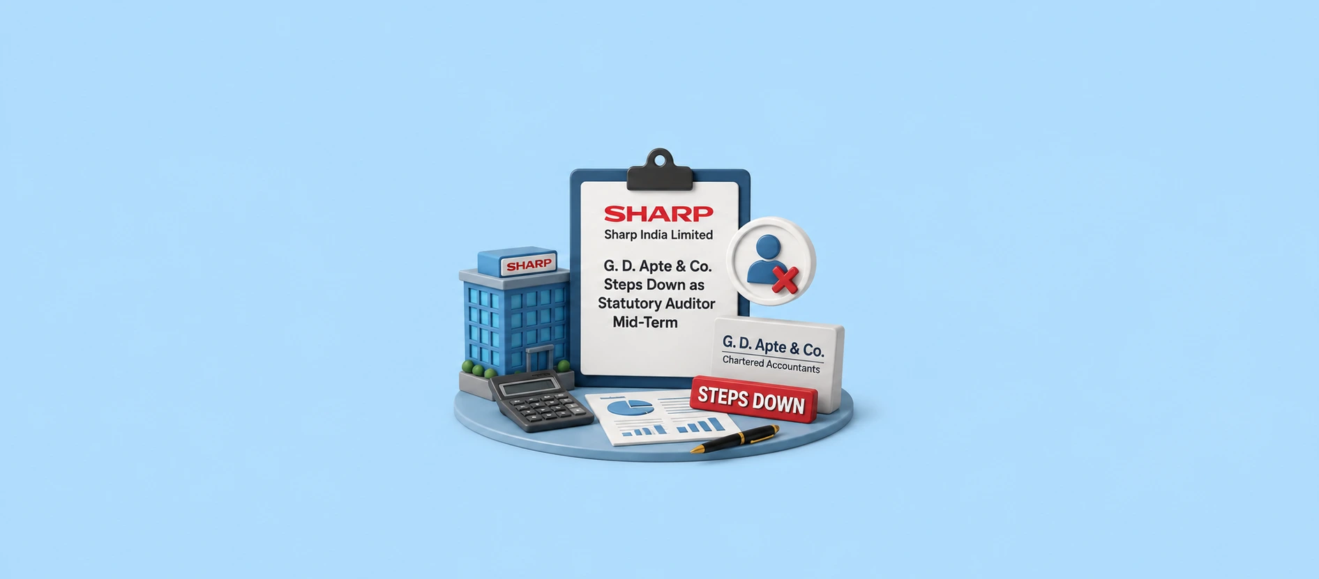 Sharp India Limited: G. D. Apte & Co. Steps Down as Statutory Auditor Mid-Term
